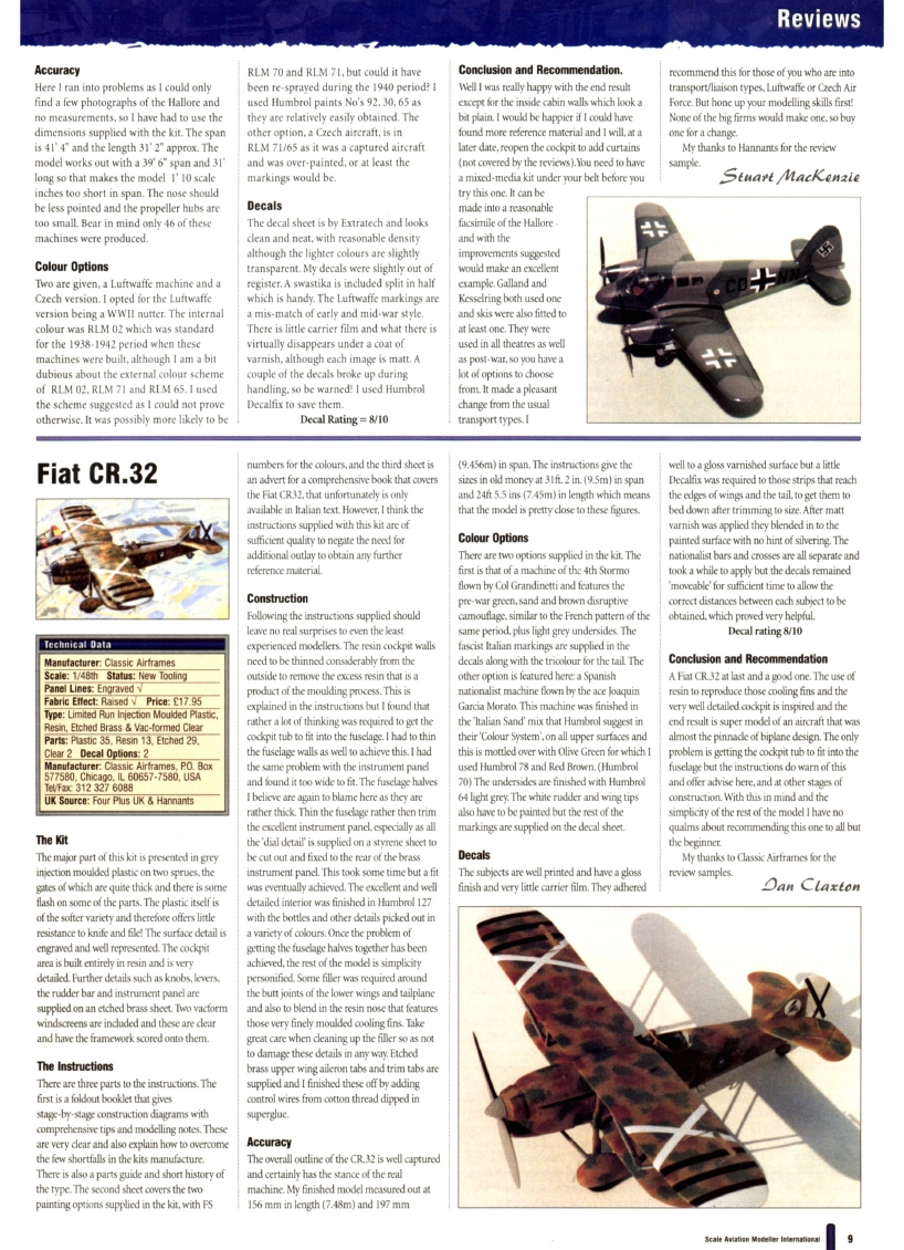 Scale Aviation Modeller International 1999-01